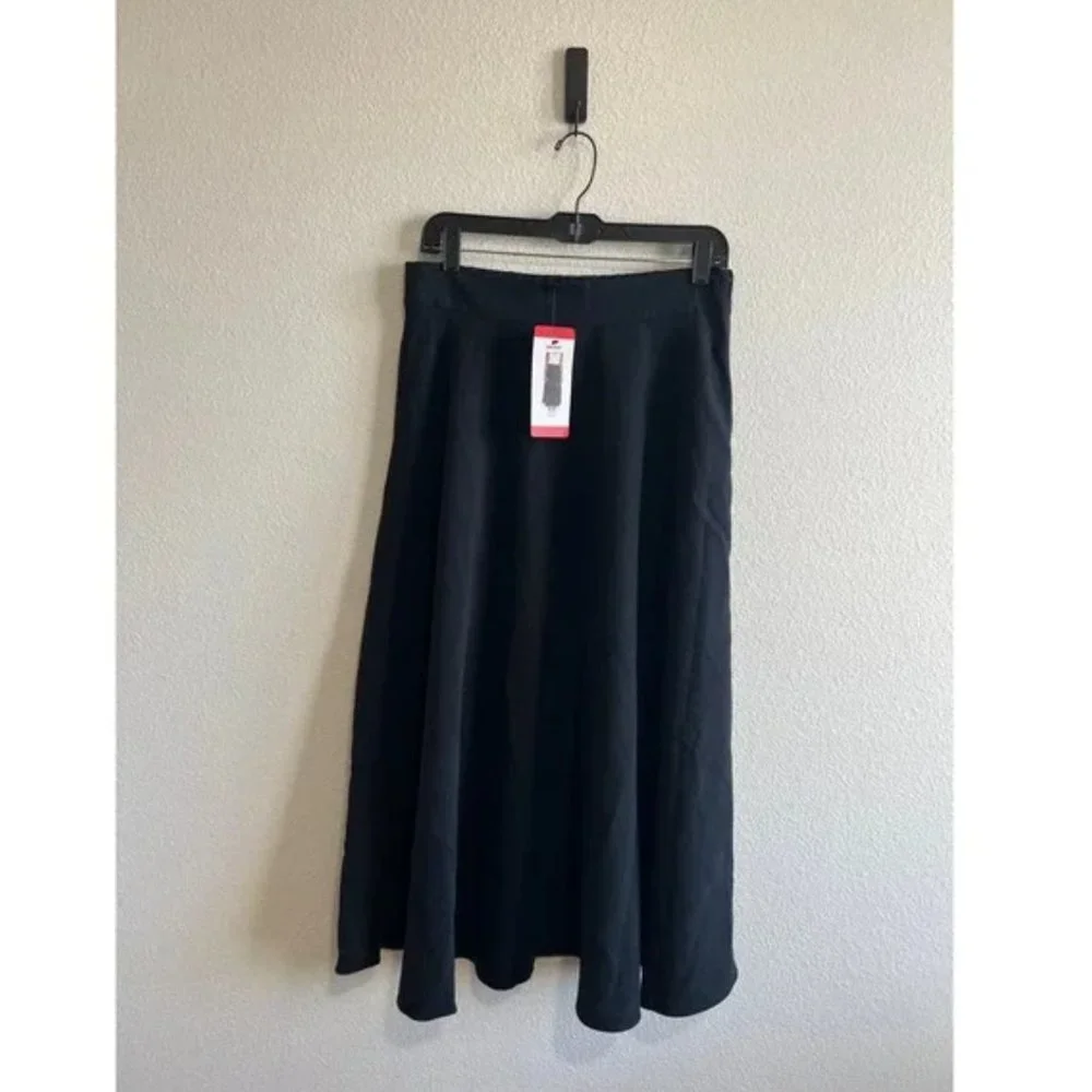 🌸 NWT DKNY Ladies' Maxi / Midi Skirt Black - Picture 4 of 11